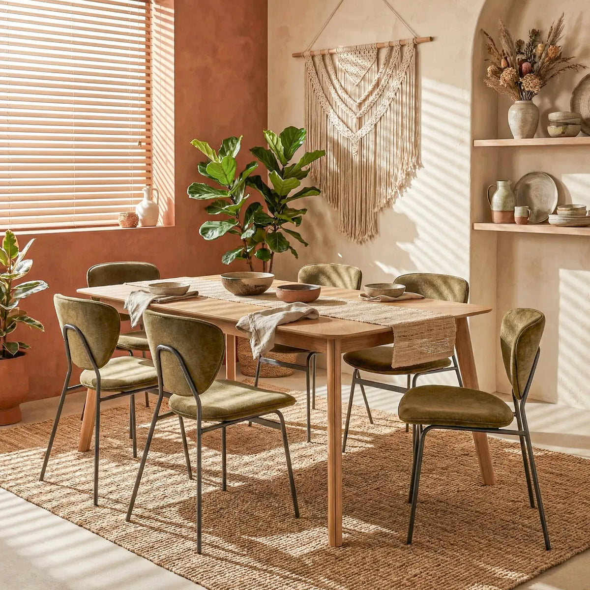 Norge Yemek Masası 100x200 - Meşe