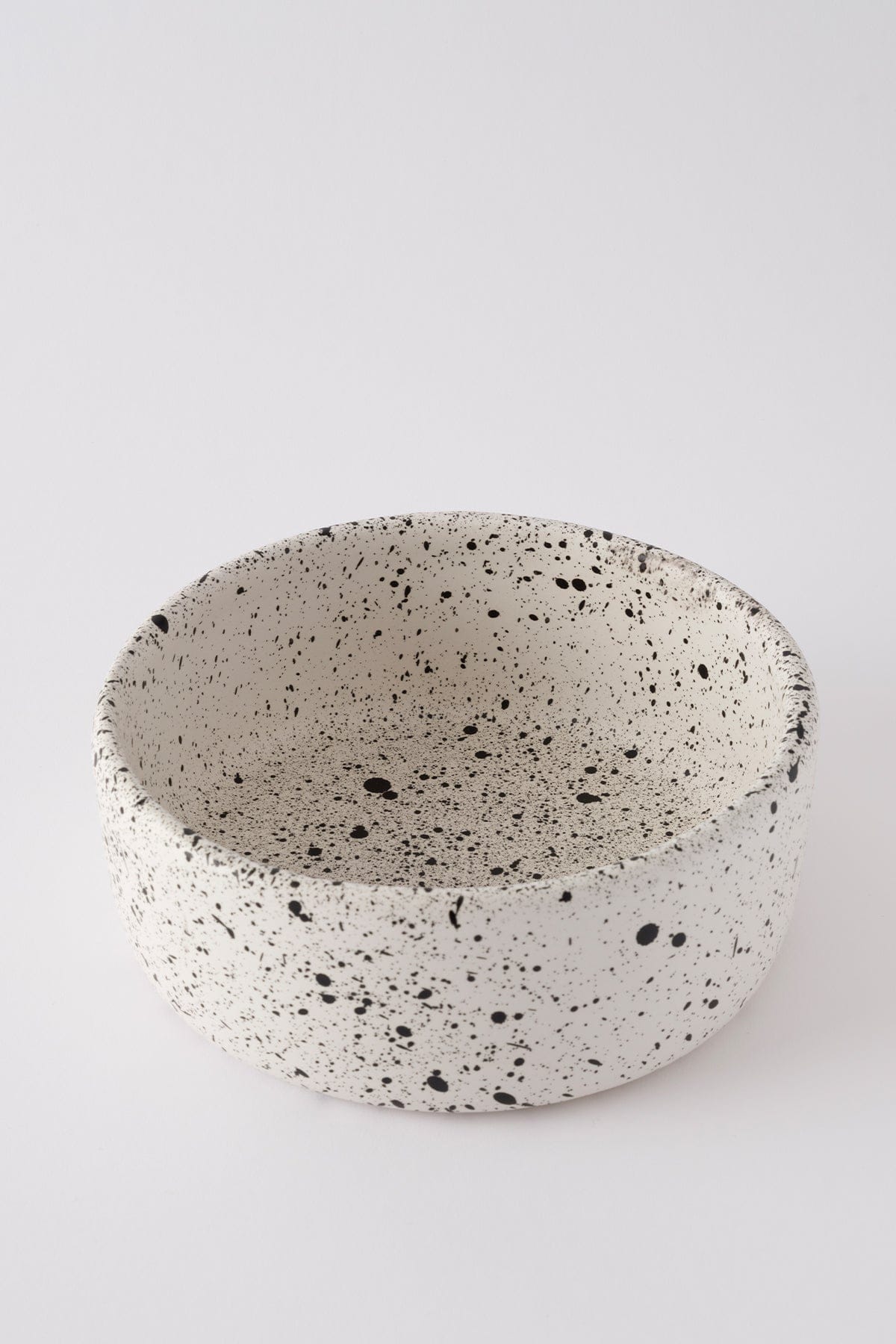 Sateen Matte White Speckled Handmade Small Serving Bowl 8628