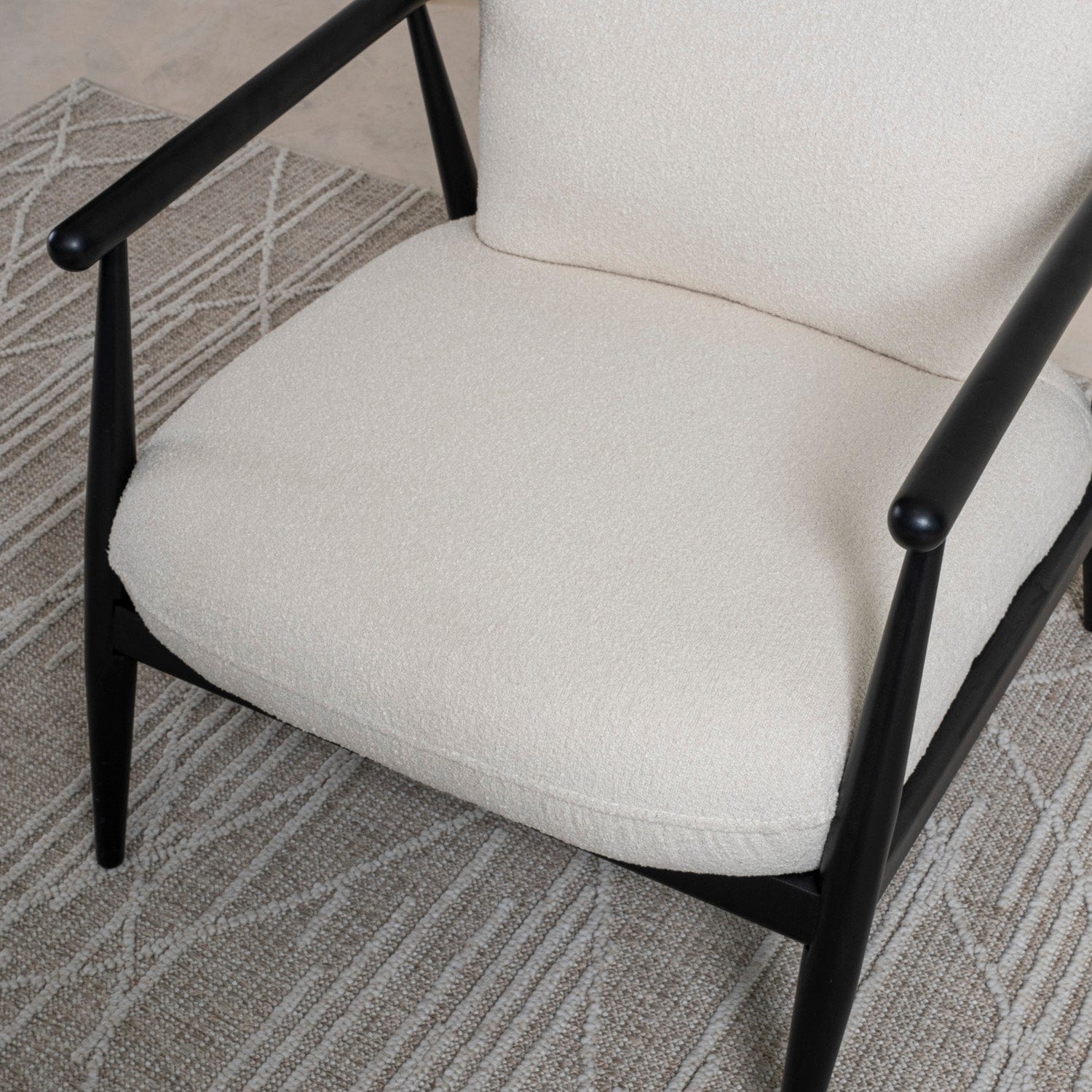 Senna Black Armchair