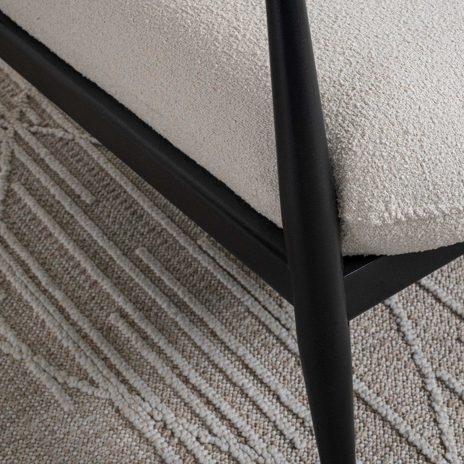 Senna Black Armchair