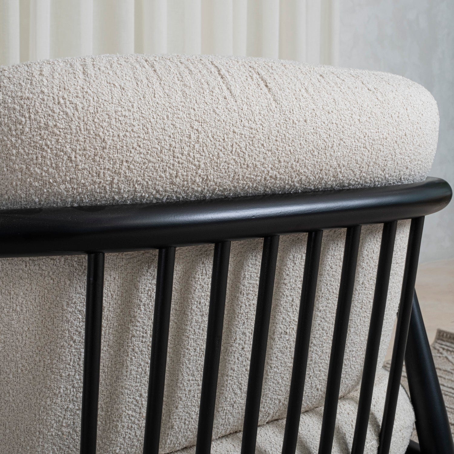 Senna Black Armchair