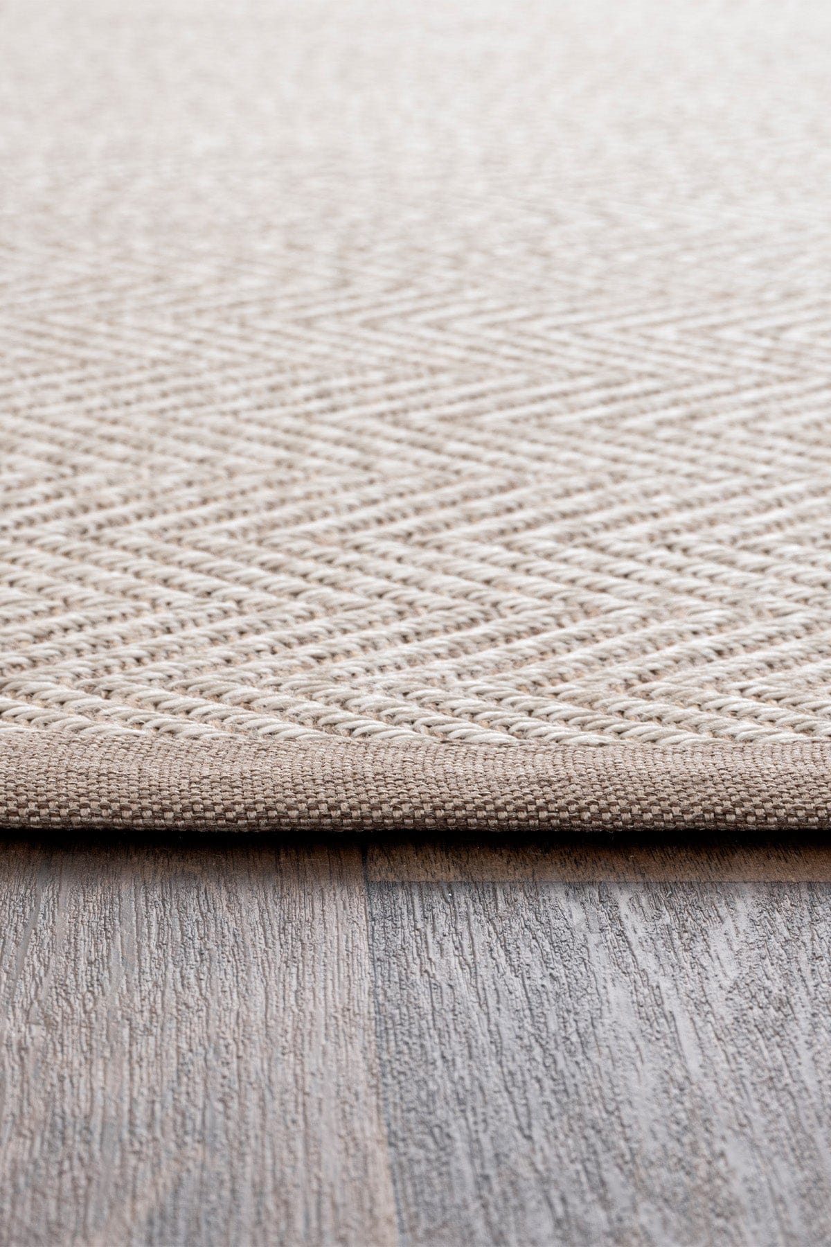 Sisalo Border Cream Natural Sisal Rug Mink Border B3421C