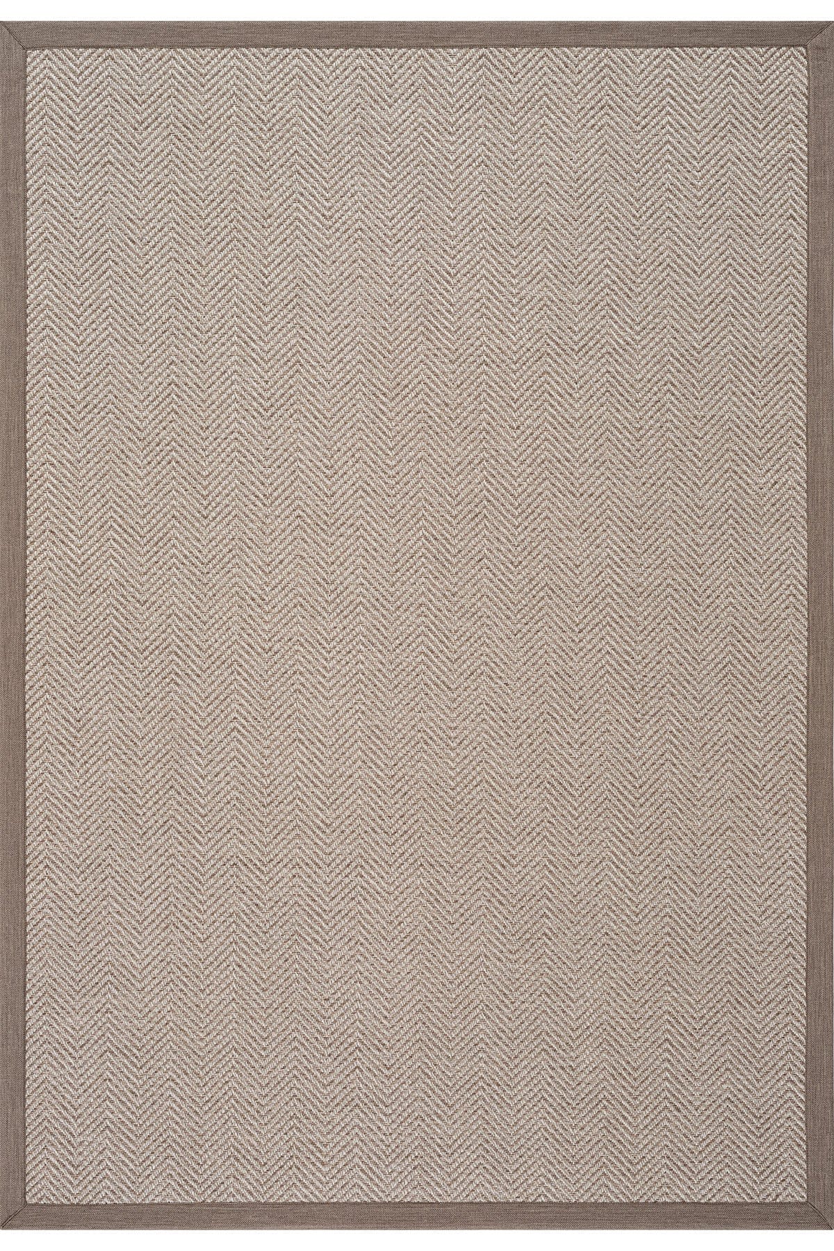 Sisalo Bordure Krem Natural Bordürlü Dış Mekan Balkon Teras Bahçe Halısı B3421C