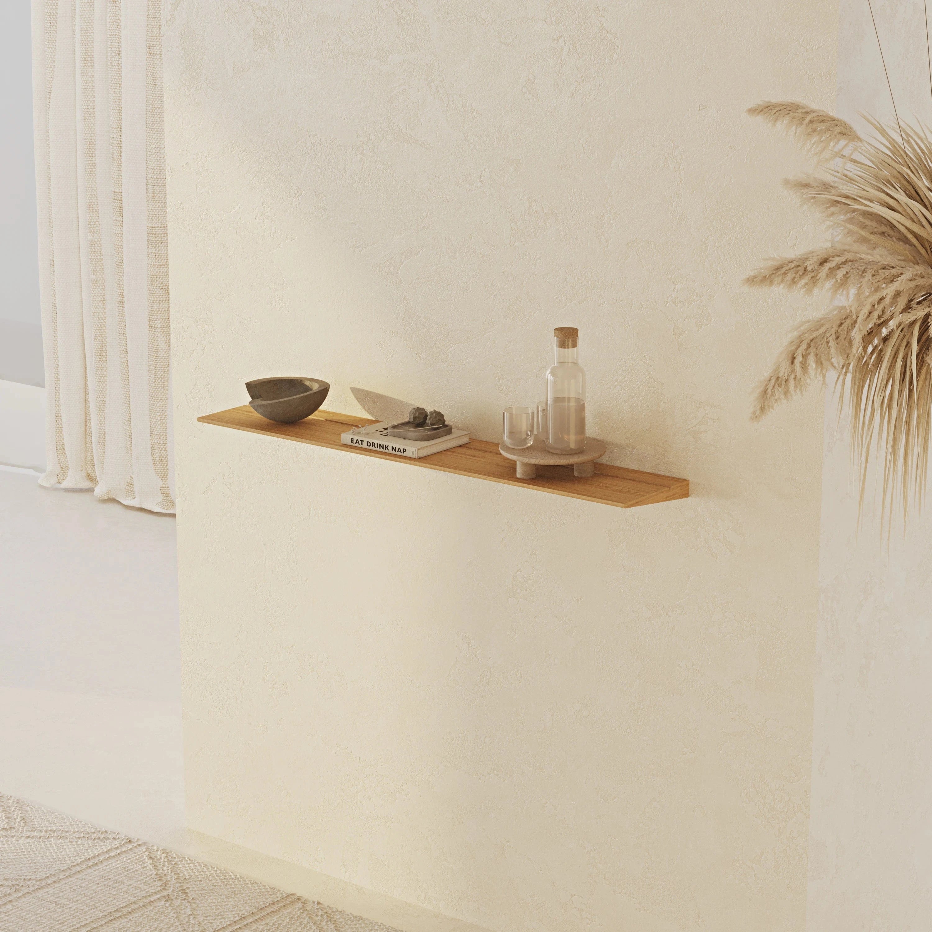 Tala Oak Shelf 100 cm Wooden