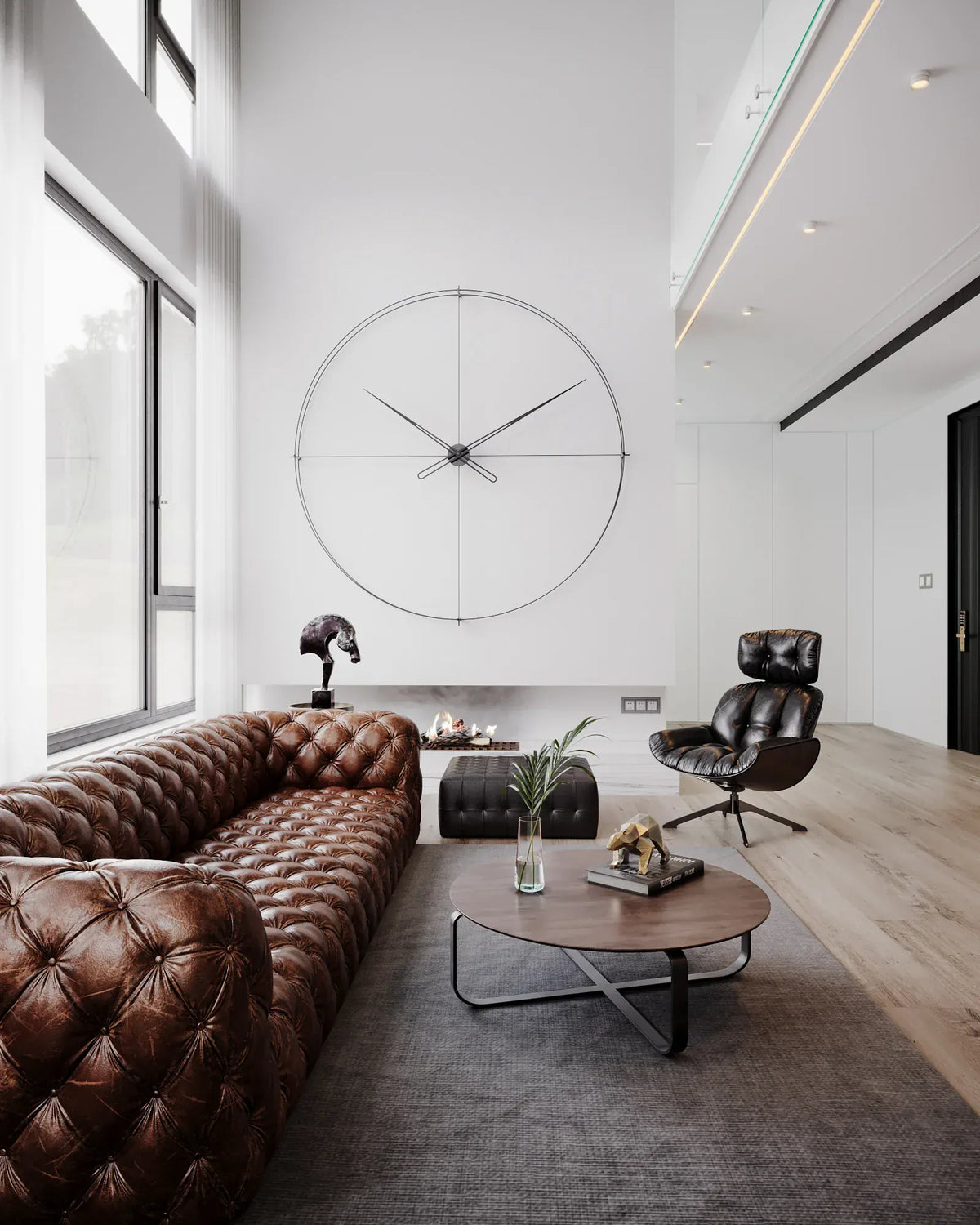 timeless large büyük alanlar için duvar saati 
