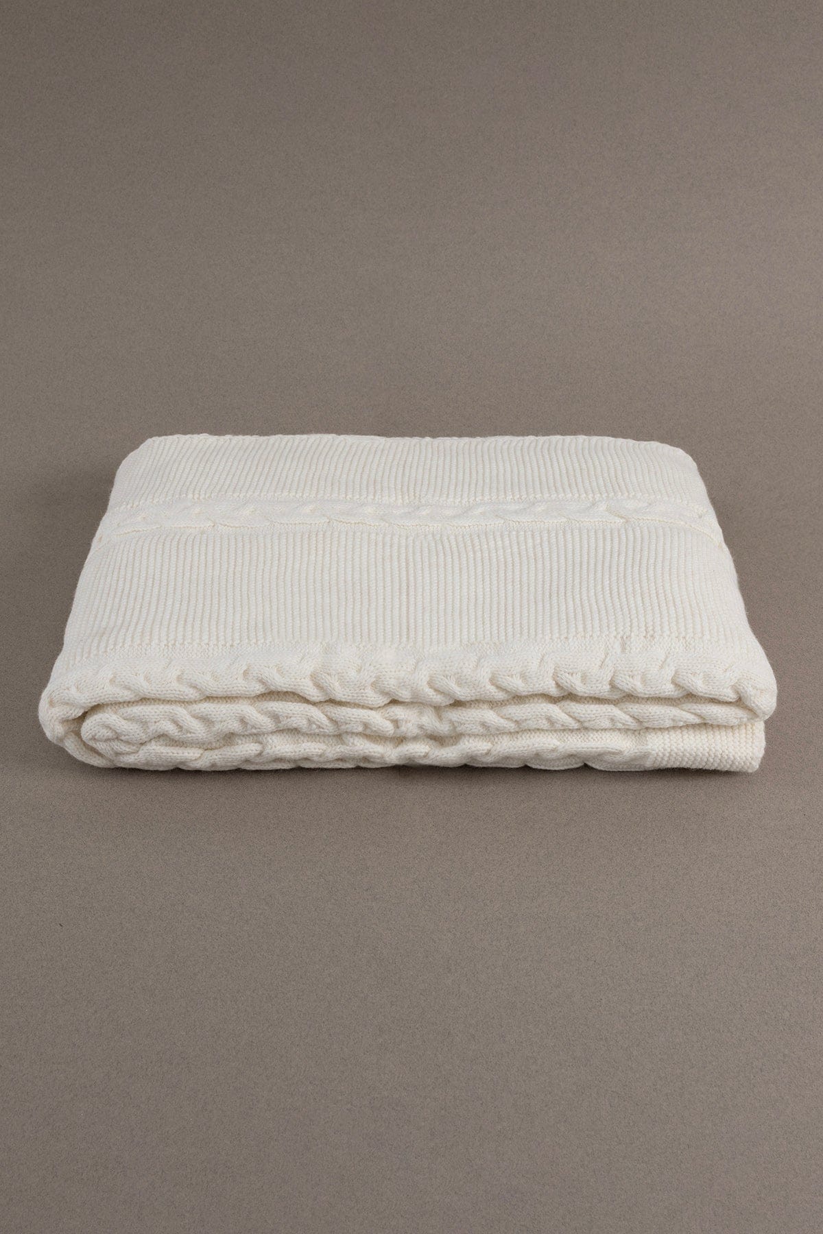 Trenza Krem Çift Kişilik Battaniye 200x220 15025