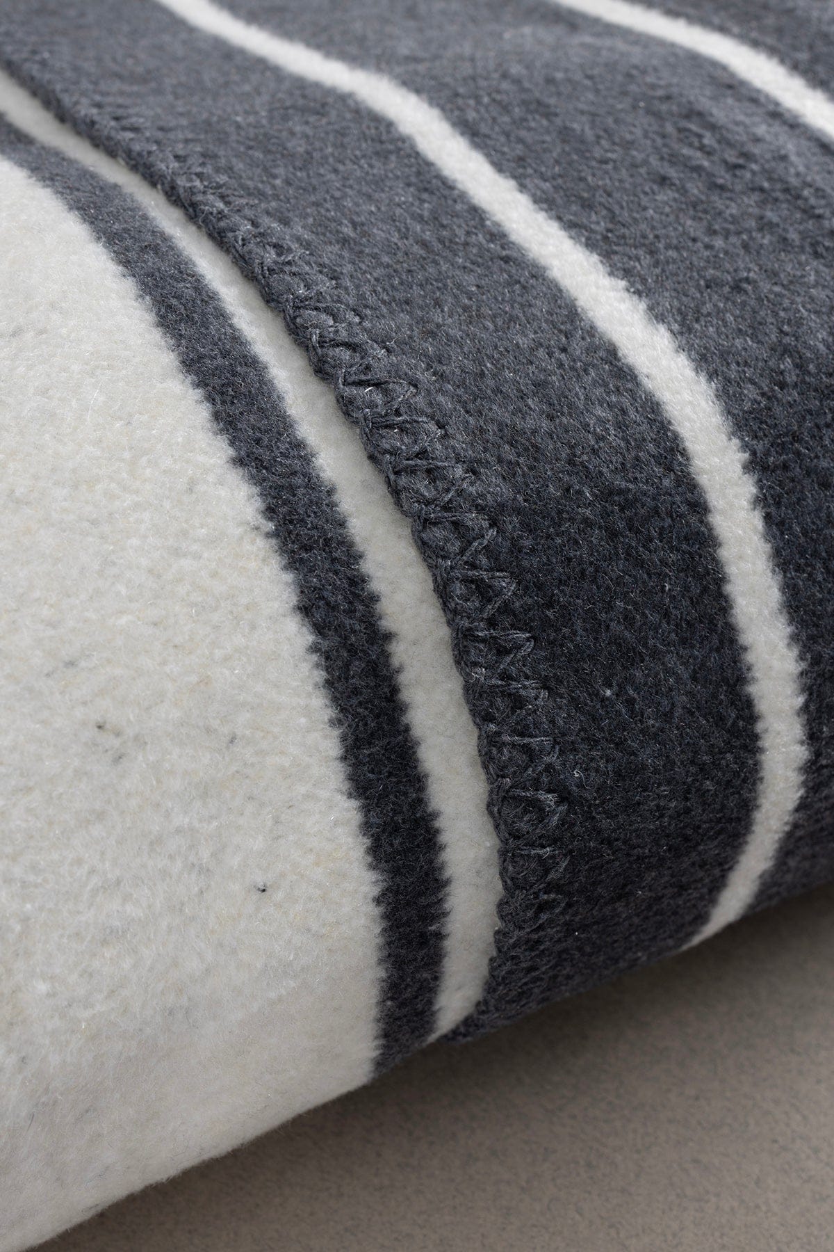 Twin Blanket Soft Cotton Single Blanket Anthracite Cream 150 x 200 5026A