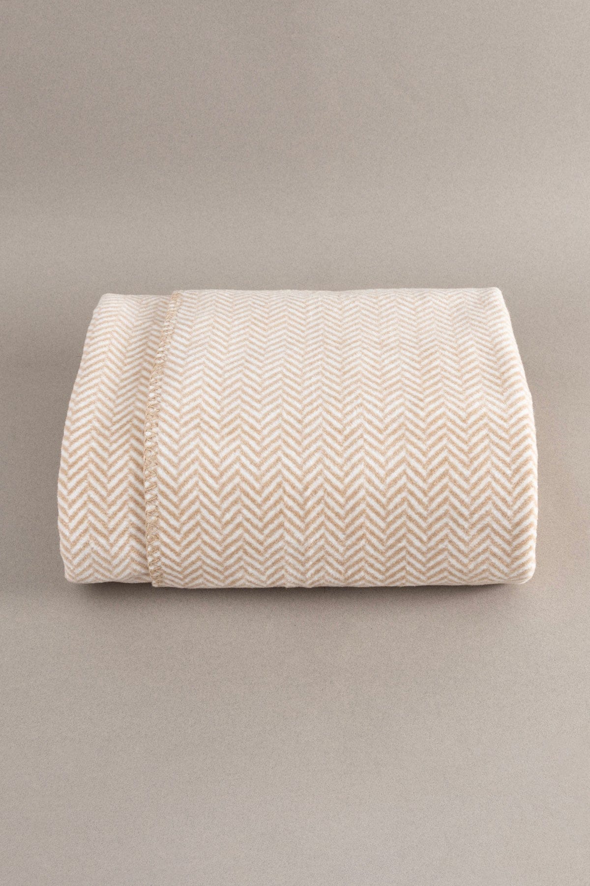 Twin Blanket Soft Cotton Single Blanket Coffee Cream 150 x 200 5016A