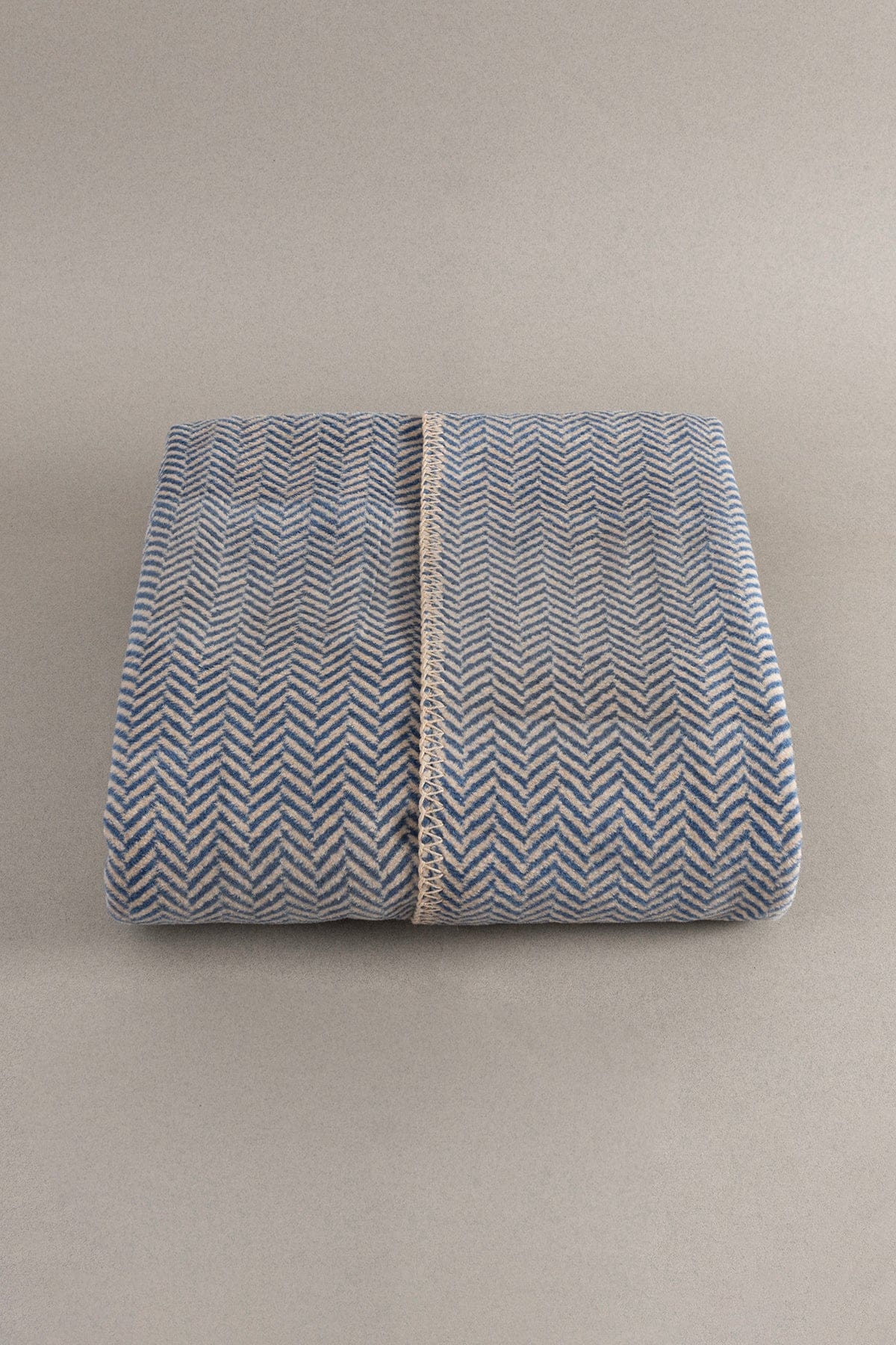 Twin Blanket Soft Cotton Single Blanket Coffee Blue 150 x 200 5017A
