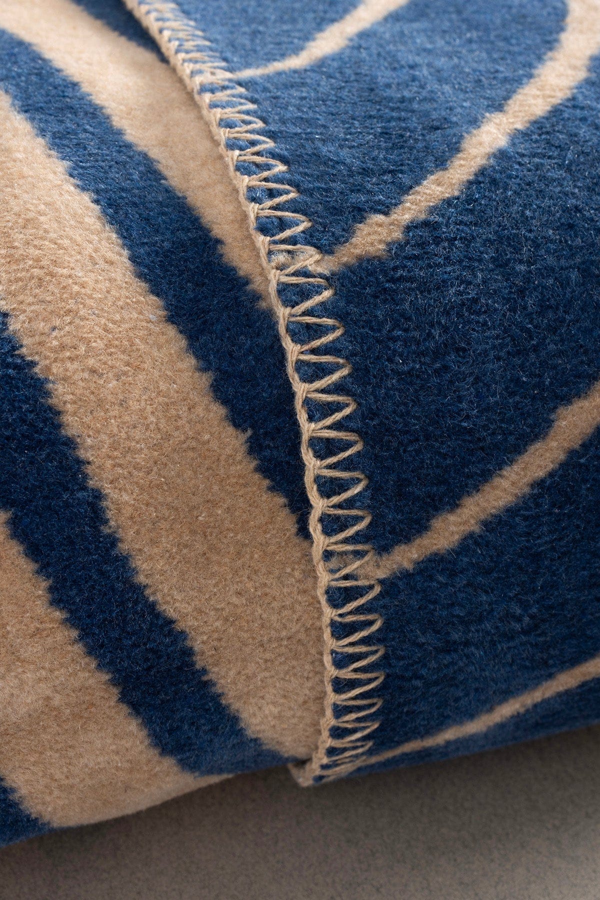 Twin Blanket Soft Cotton Single Blanket Coffee Blue 150 x 200 5033A