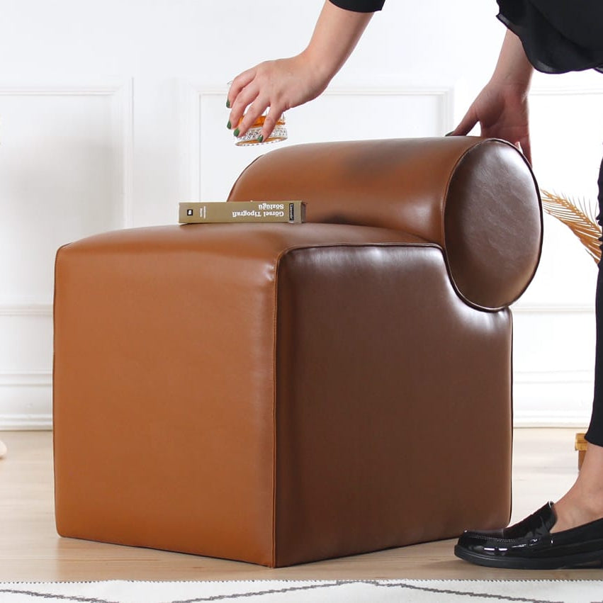 Round Back Mini Pouf