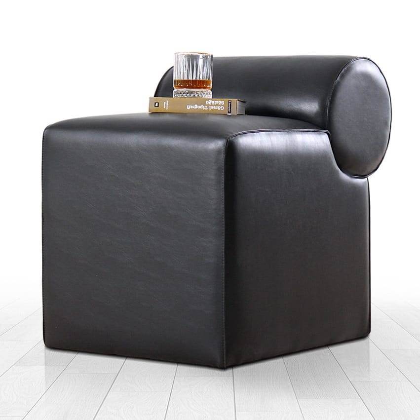 Round Back Mini Pouf